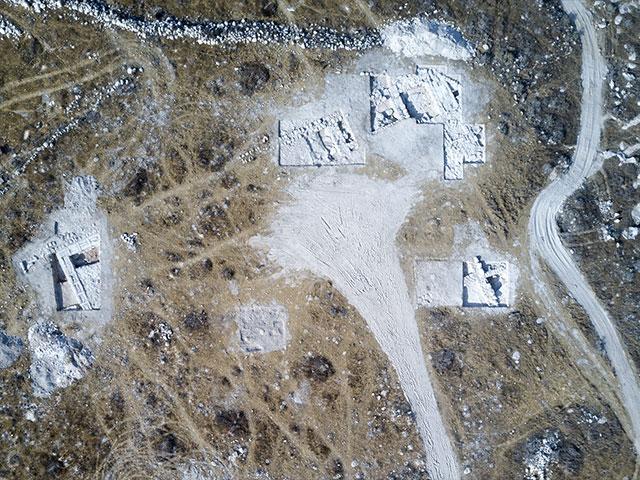 Aerial View of 2,200-Year-Old Idumean Structure, Photo, IAA