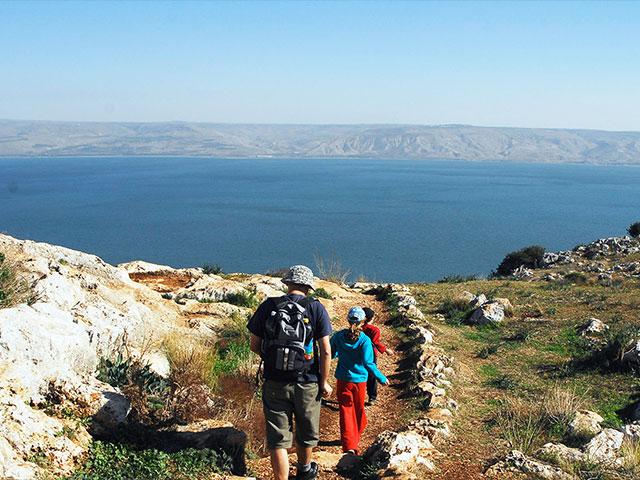 View of the Kinneret from Arbel Mountain, Photo, GPO, Einat Anker