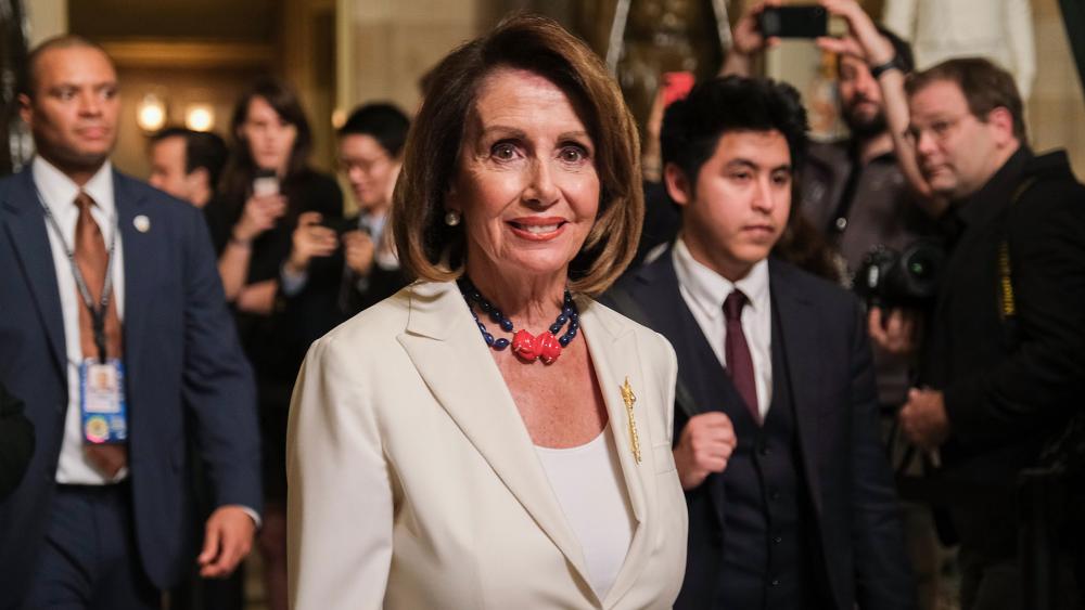 House Speaker Nancy Pelosi at the State of the Union, Feb. 5 (Photo: Patrick Robertson/CBN News)