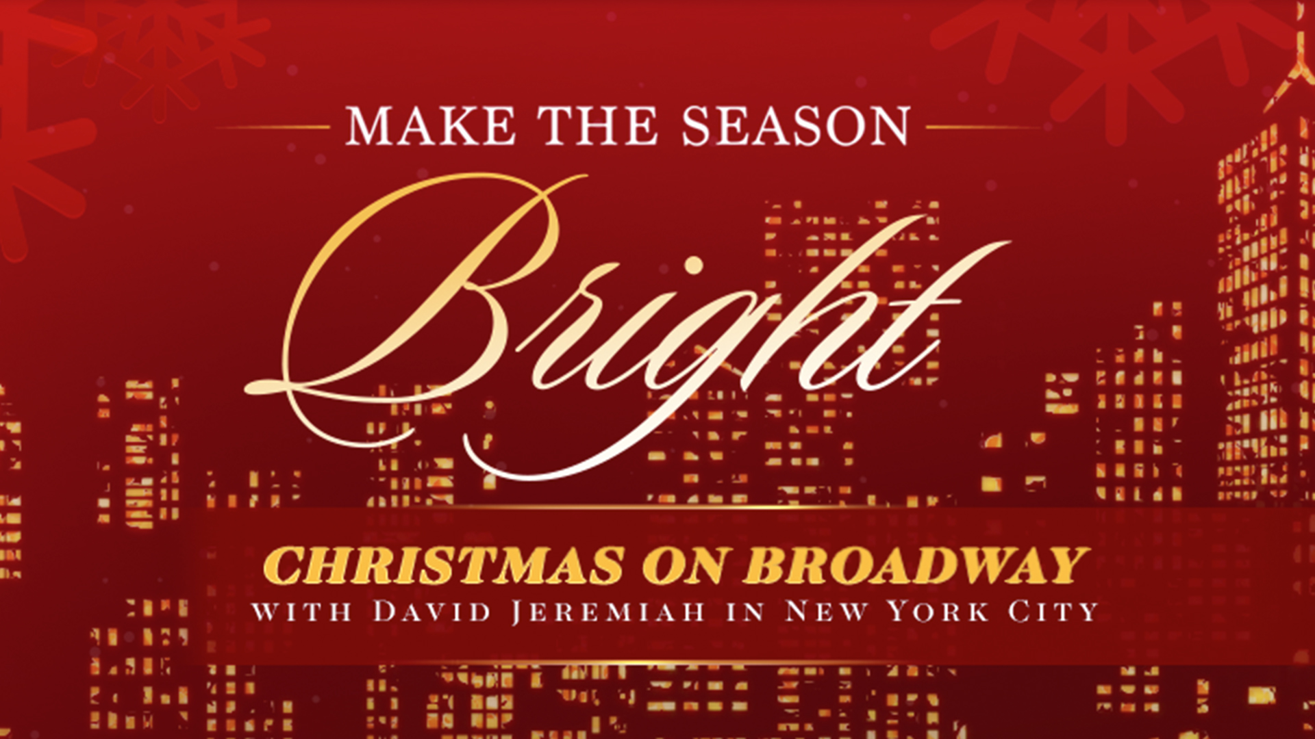 The Bible on Broadway Pastor David Jeremiah Brings Christmas Show to