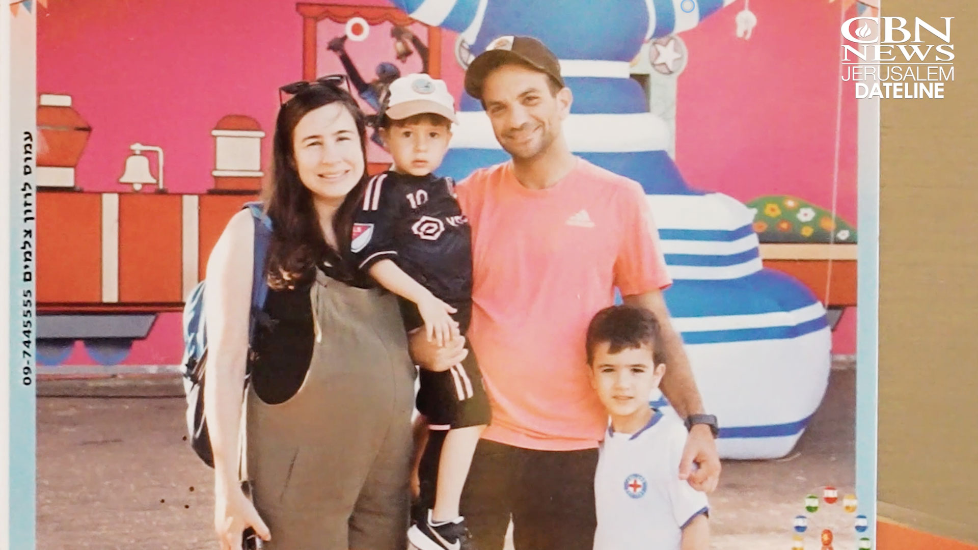 Gal Raviv Galea with her late husband, Major Itay Galea, and their children. Photo credit: Courtesy