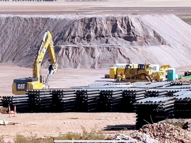 U.S. border wall halted in New Mexico (Photo: Chuck Holton/CBN News)
