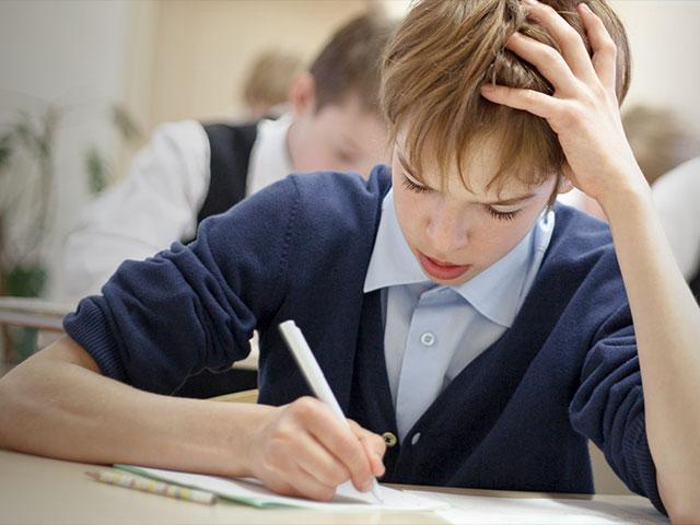 Boy Taking Test Boy Taking Test