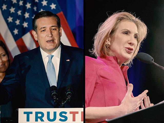 Senator Ted Cruz and Carly Fiorina