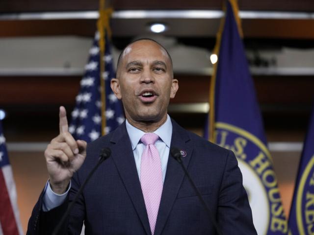 Rep. Hakeem Jeffries, D-N.Y., speaks to reporters just after he was elected by House Democrats to be the new leader (AP Photo/J. Scott Applewhite)