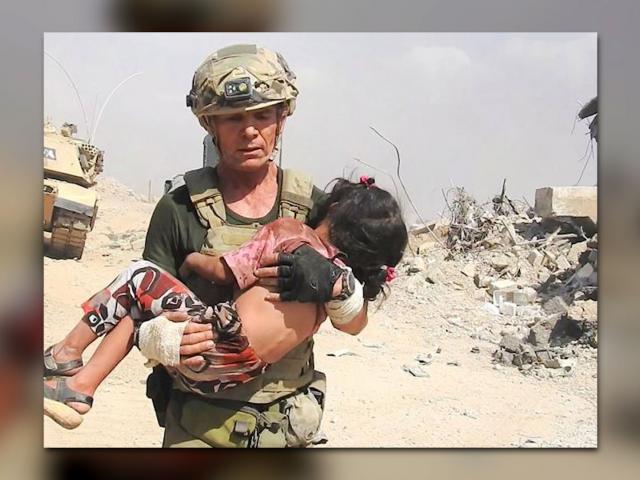 Dave Eubank with Free Burma Rangers Saves Iraqi Girl, Screen Capture