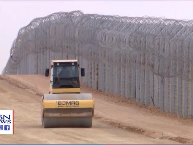 Israel&#039;s current barrier on its southern border. (Image credit: CBN News Jerusalem Bureau)