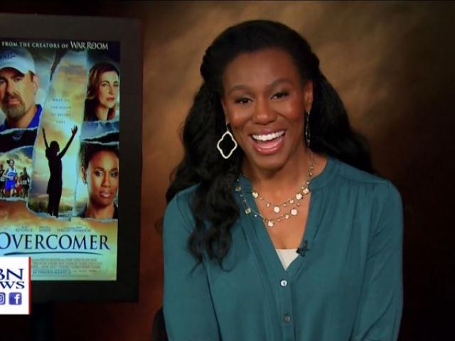 Priscilla Shirer is one of the stars of the new faith-based movie &quot;Overcomer,&quot; which opened in theaters Wednesday. (Image credit: CBN News)