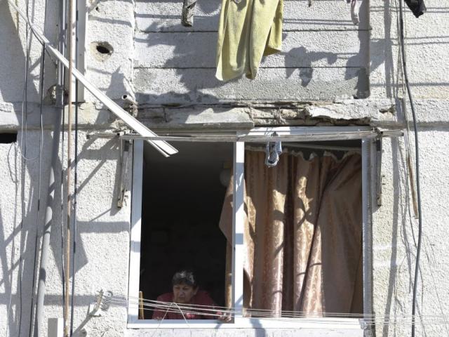 Damage is seen in a residential area after it was hit a by a rocket fired from Gaza in the southern Israeli city of Ashkelon, Israel, Sunday, May 5, 2019. (AP Photo/Ariel Schalit)