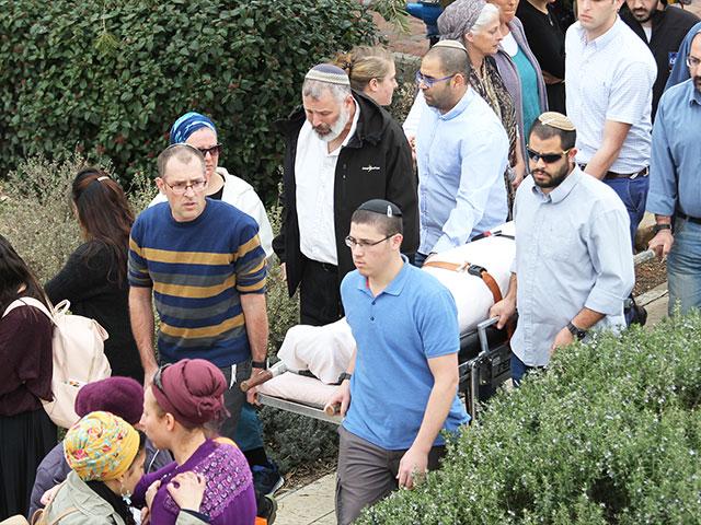 Funeral in Har Bracha for Rabbi Itamar Ben Gal, Photo, TPS, Hillel Maeir