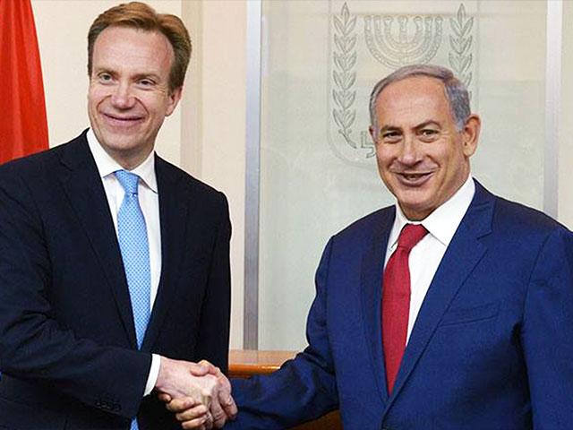 Norwegian Foreign Minister Borge Brende and Prime Minister Benjamin Netanyahu, Photo, Facebook