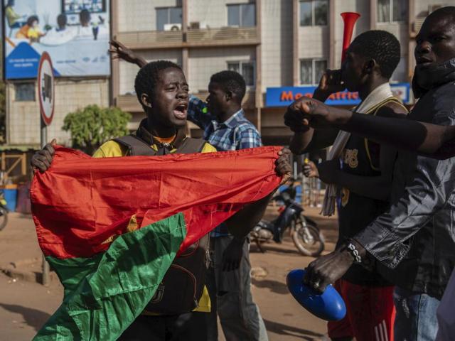 Protestors take to the streets of Burkina Faso&#039;s capital Ouagadougou (AP Photo/Sophie Garcia)