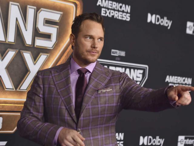 Chris Pratt arrives at the world premiere of &quot;Guardians of the Galaxy Vol. 3&quot; on April 27, 2023, in Los Angeles. (Photo by Jordan Strauss/Invision/AP)