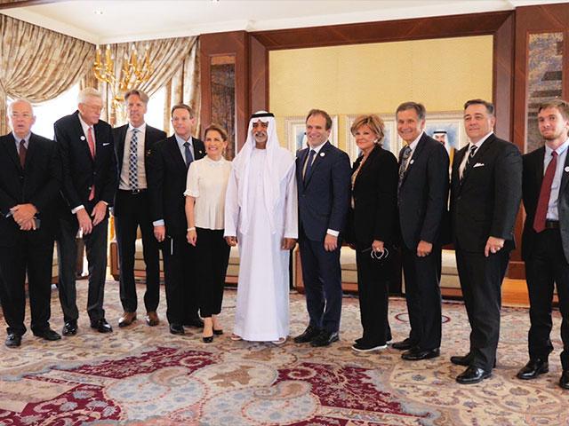 Christian Leaders with UAE Crown Prince Sheikh Mohamed bin Zayed Al Nahyan, Photo, CBN News