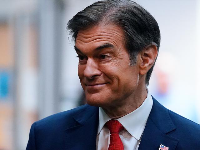 Mehmet Oz, a Republican candidate for U.S. Senate in Pennsylvania, arrives at a forum in Newtown, Pa., Wednesday, May 11, 2022. (AP Photo/Matt Rourke)