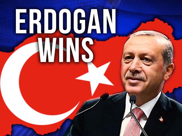 Turkish President Recep Tayyip Erdogan Declared Winner, Screen Capture