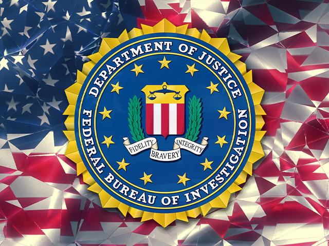 FBI logo and American flag