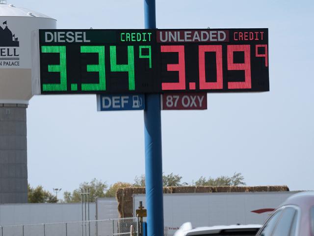 Gas prices in Mitchell, S.D. (AP Photo/David Zalubowski)