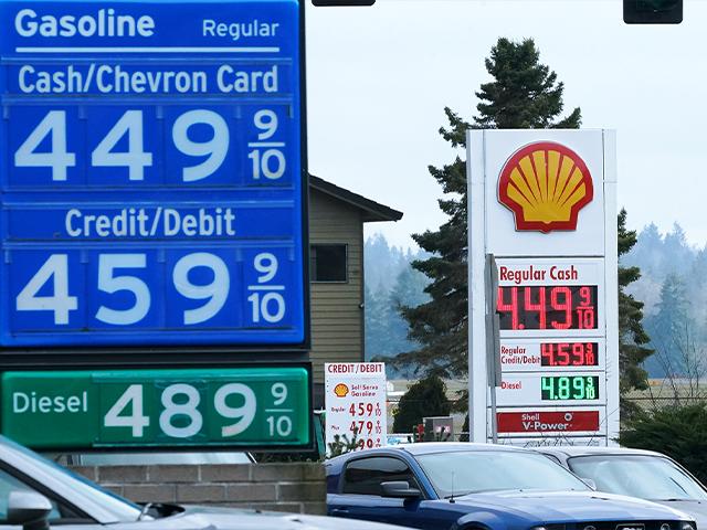 The cost of gasoline is pushing even farther above $4 a gallon, the highest price that American motorists have faced since July 2008. (AP Photo/Ted S. Warren)