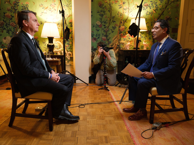 CBN News&#039; George Thomas sits down with President Jair Bolsonaro in exclusive Interview