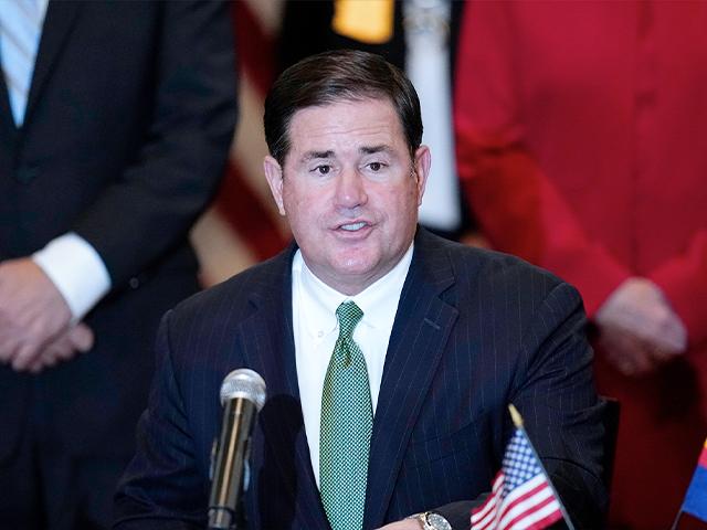 Arizona Republican Gov. Doug Ducey speaks during a bill signing in Phoenix (AP Photo/Ross D. Franklin, File)