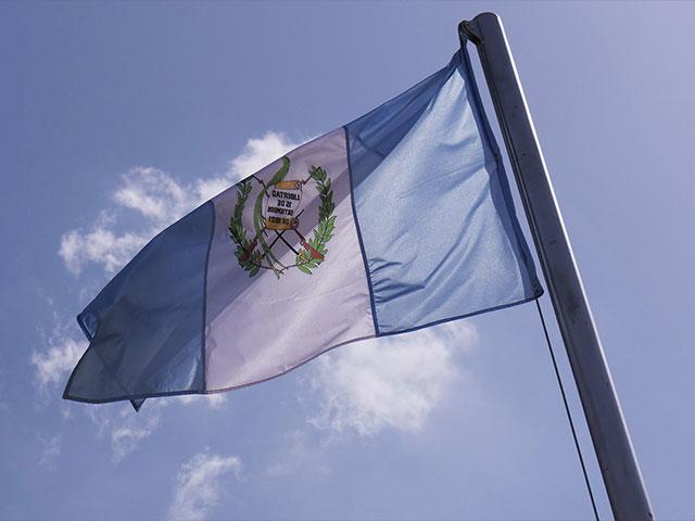 Guatemalan Flag, Photo, CBN News, Jonathan Goff