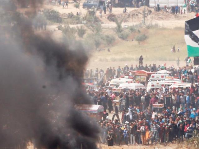 Hamas-led riots at border with Israel, Photo, AP