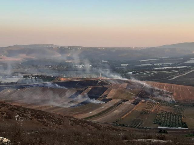 The Lebanese army says Israeli forces have fired some 40 shells following an attack by the militant Hezbollah group on Israeli troops (AP Photo/Mohammed Zaatari)
