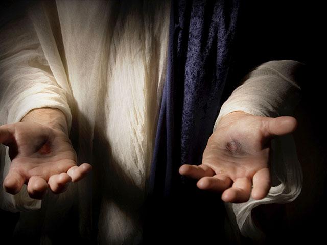 Jesus Christ's Hand Art in Public Domain - wide 7