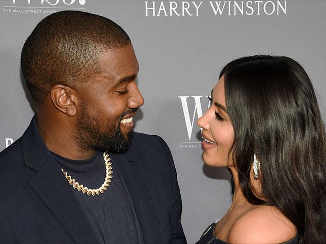 Kanye West and Kim Kardashian. (AP Photo)