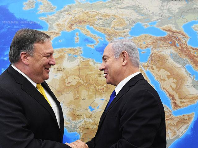 Israeli Prime Minister Benjamin Netanyahu and US Secretary of State Mike Pompeo
