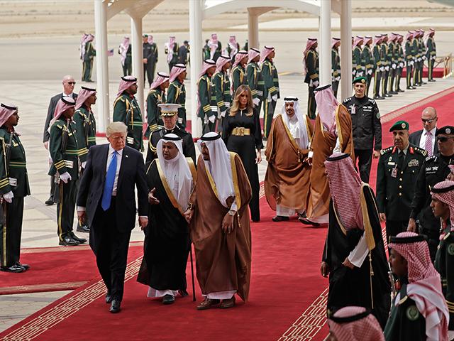 President Trump with King Salman