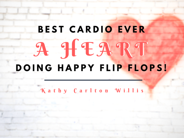 Best Cardio Ever - A Heart Doing Happy Flip Flops!