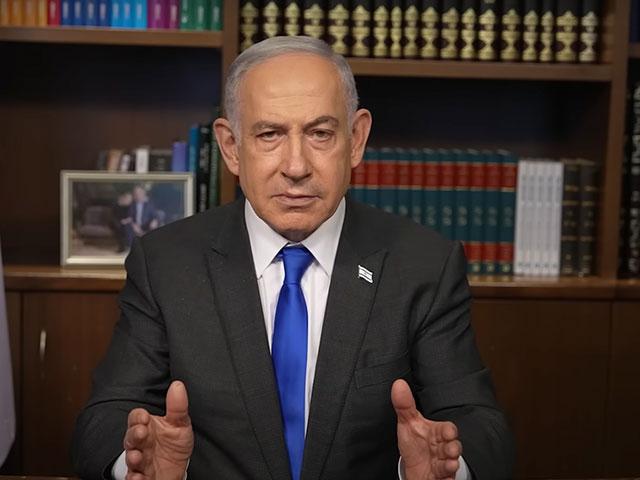 Israeli Prime Minister addresses the nation at the beginning of Passover, April 22, 2024  Courtesy: GPO.