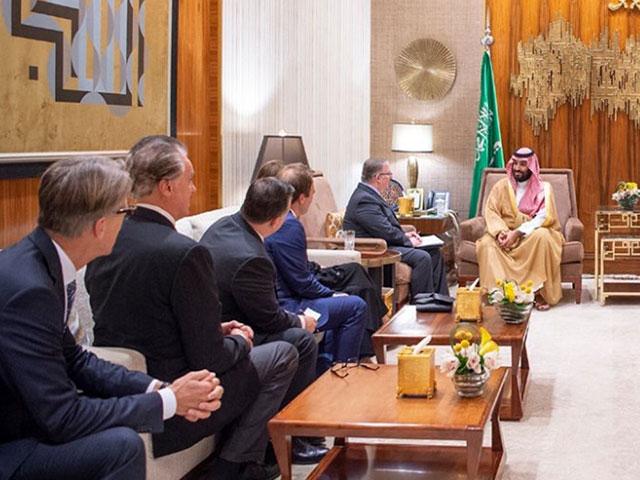 US evangelical delegation meeting with His Royal Highness Prince Mohammed bin Salman bin Abdulaziz. 