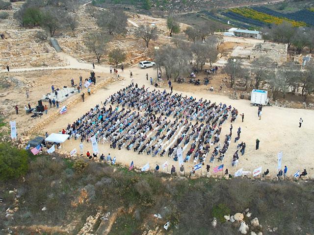 1,000 pastors at Ancient Shiloh, Dec. 2025, Israel. Photo Credit: Benyamin Regional Council.