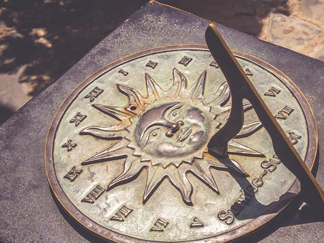 sundial antique clock