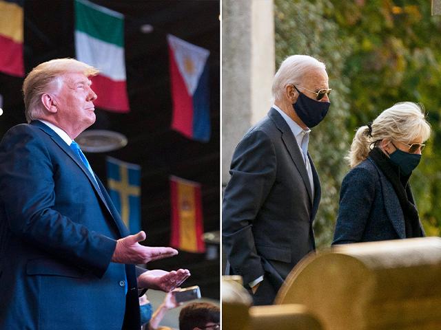 President Trump and former Vice President Joe Biden attended church on the campaign trail this weekend (AP Photos)