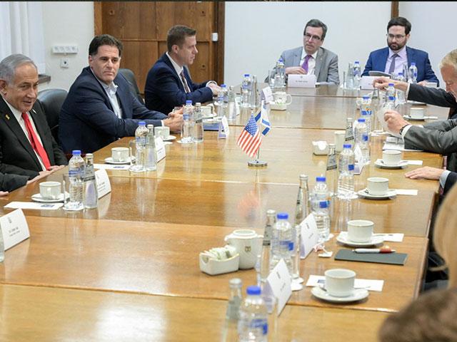 Prime Minister Benjamin Netanyahu meets with a bipartisan U.S. Senate delegation led by Lindsey Graham (R-SC) in Tel Aviv. February 17, 2025. Photo Credit: Ma&#039;ayan Toaf (GPO).