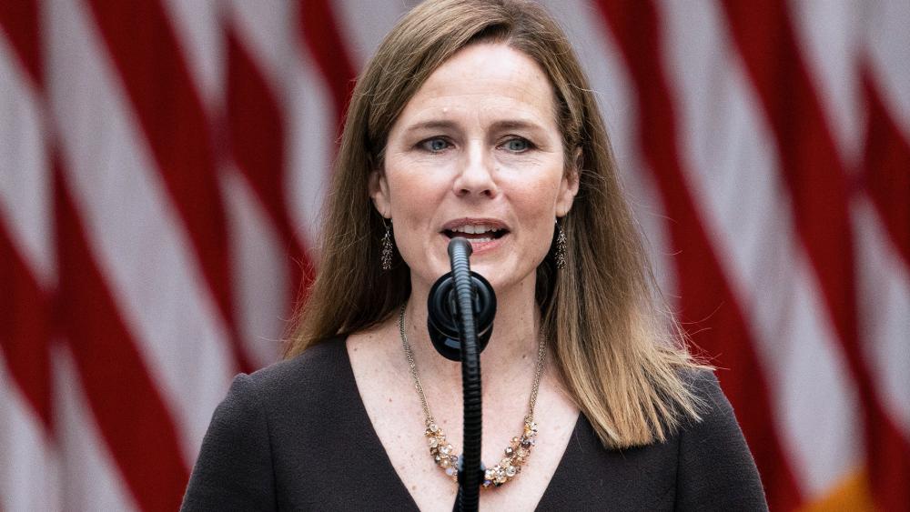 Judge Amy Coney Barrett speaks after President Donald Trump announced her as his nominee to the Supreme Court, Sept. 26, 2020, in Washington. (AP Photo/Alex Brandon)
