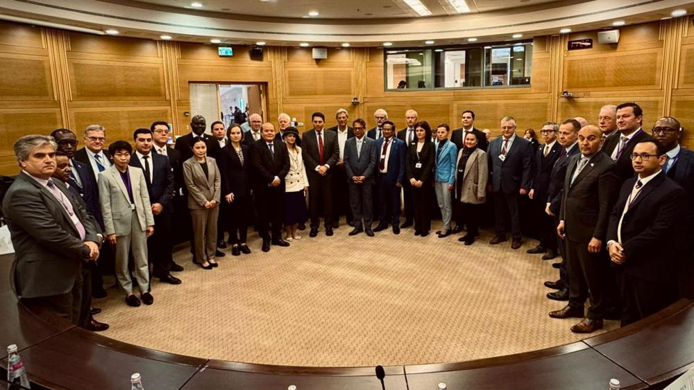 Israeli Knesset member Danny Danon hosted a conference of ambassadors to discuss the future of Gaza after the war, Photo Credit: CBN News. 