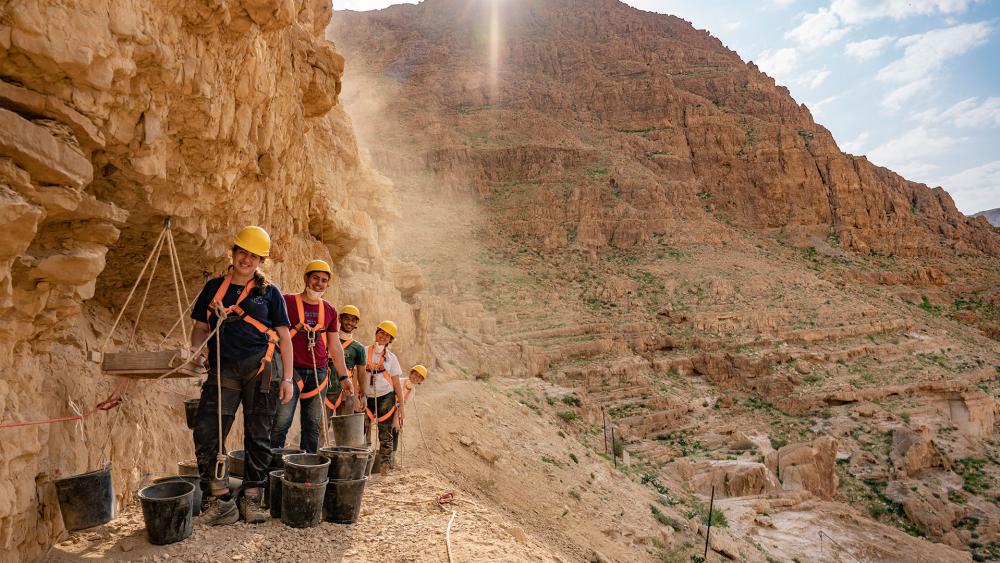 Dead Sea Scrolls Cave Excavations.  Photo: IAA 2021