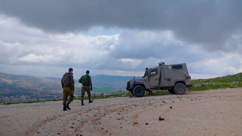 IDF security position on biblical Mt. Ebal overlooking Nablus. Photo Credit: CBN News.
