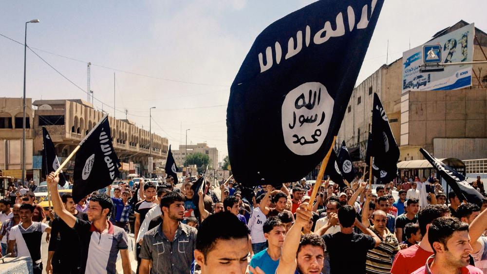 ISIS demonstration, AP image