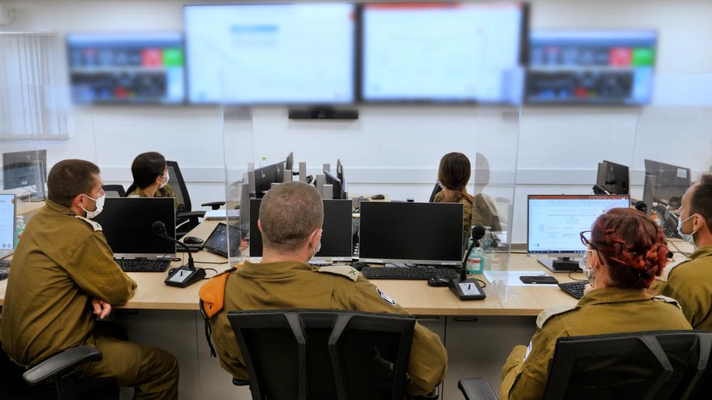 IDF Control and Command Center for fighting the Coronavirus. Photo: CBN News