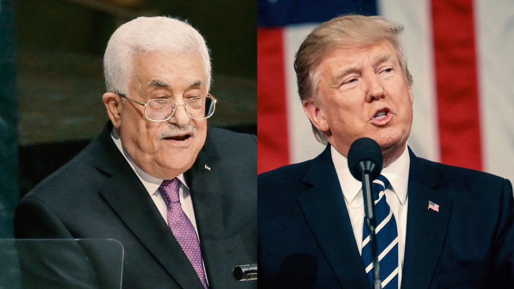Mahmoud Abbas Donald Trump AP