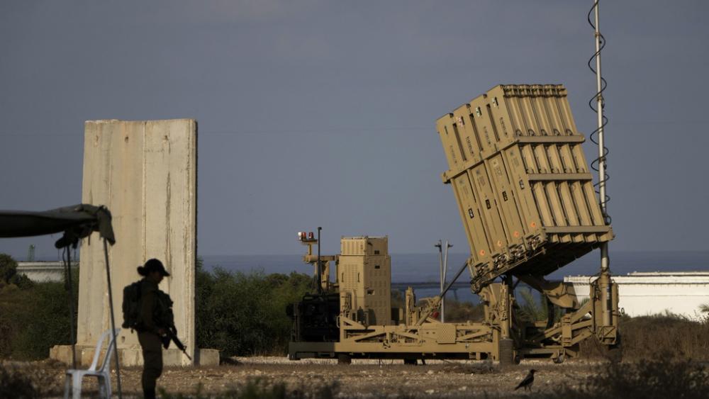 FILE - A battery of Israel&#039;s Iron Dome defense missile system, deployed to intercept rockets, sits in Ashkelon, southern Israel, Aug. 7, 2022. (AP Photo/Ariel Schalit, File)
