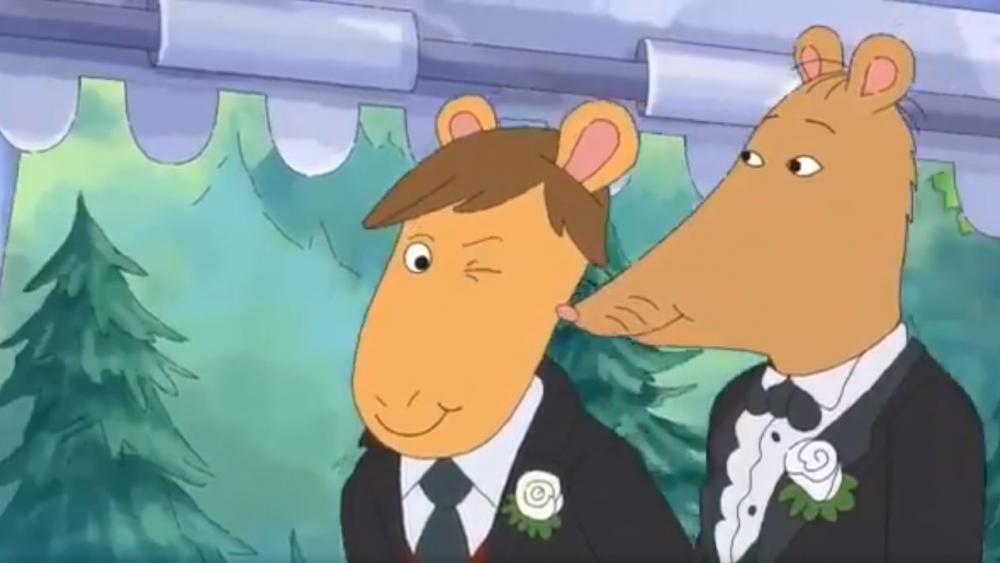 Children&#039;s animated series like &quot;Arthur,&quot; &quot;Doc McStuffins&quot;, and Hulu&#039;s &quot;The Bravest Knight&quot; reveal a growing trend to depict same-gender sexuality as normal. (Screenshot credit: PBS)