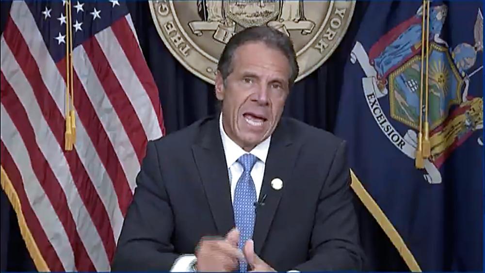 Gov. Andrew Cuomo resigns, Aug. 10, 2021. (Office of the Governor of New York via AP)