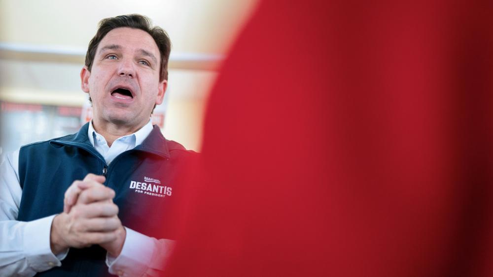 Florida Gov. Ron DeSantis speaks during a campaign event, Jan. 20, 2024, in Florence, S.C. (AP Photo/Sean Rayford)